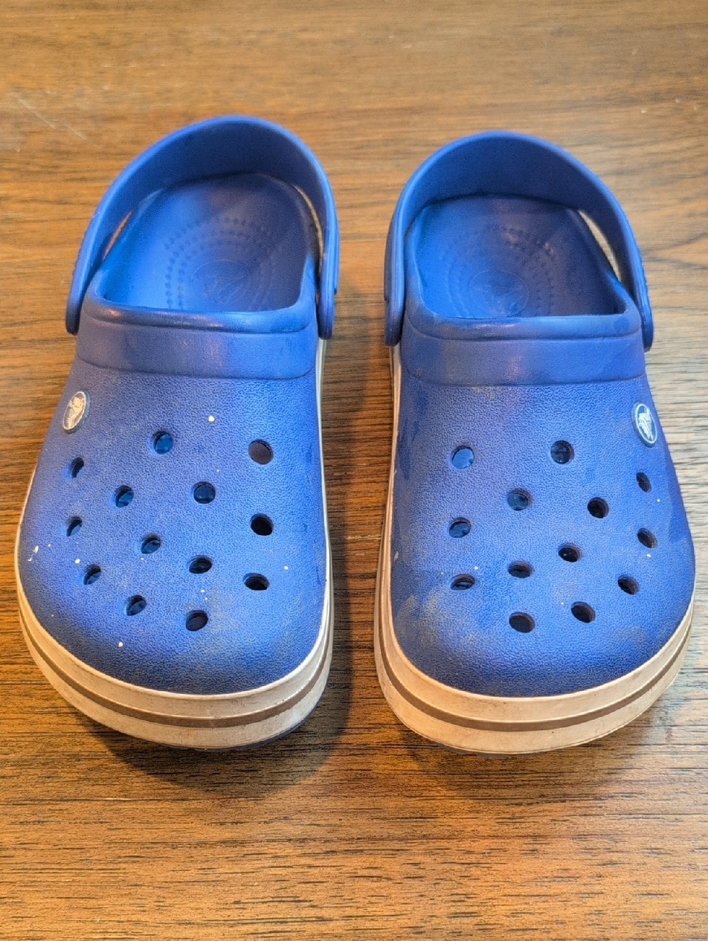 CROCS Kids Water Shoes in Blue with White Trim